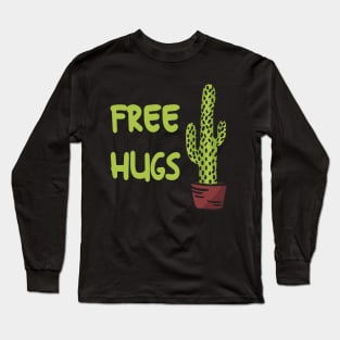 Cactus Free Hugs Long Sleeve T-Shirt